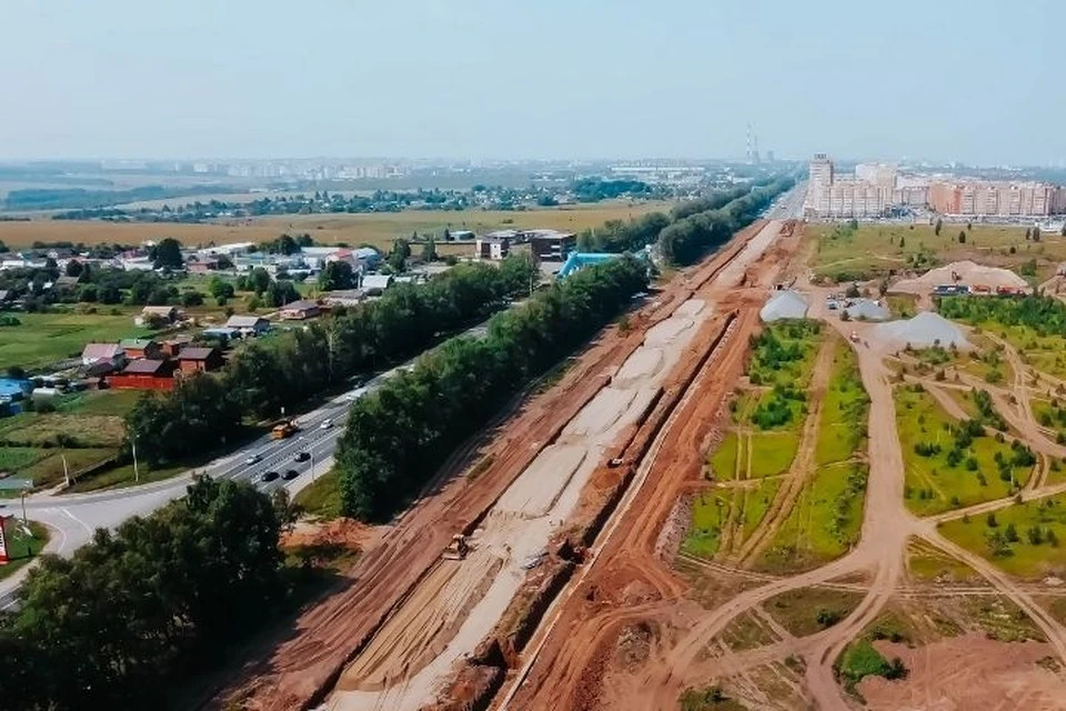 Возведение магистральной дороги в Новом городе. Фото: gcheb.cap.ru