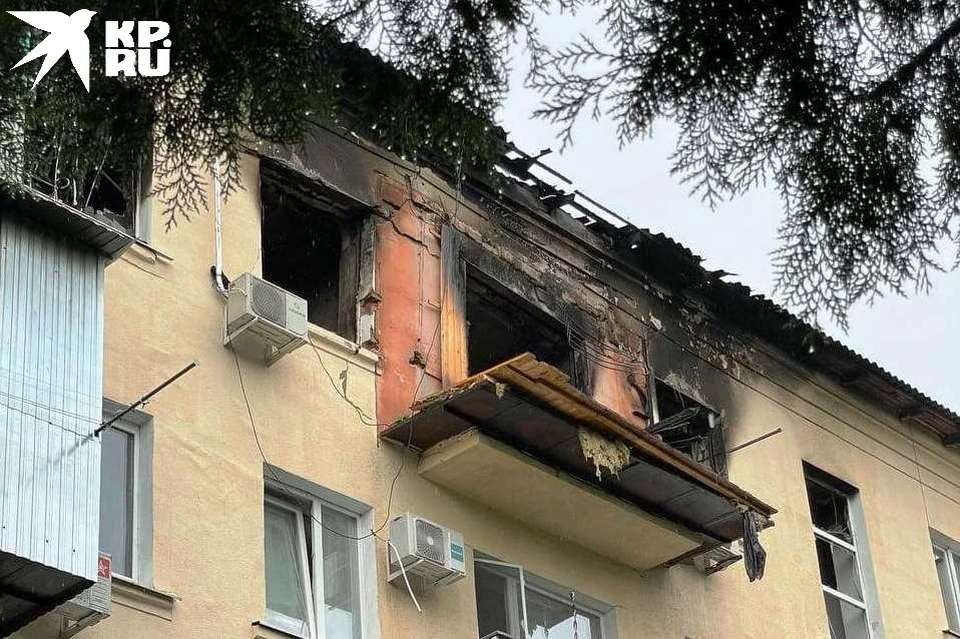 Вот так выглядит квартира, которая горела ночью.