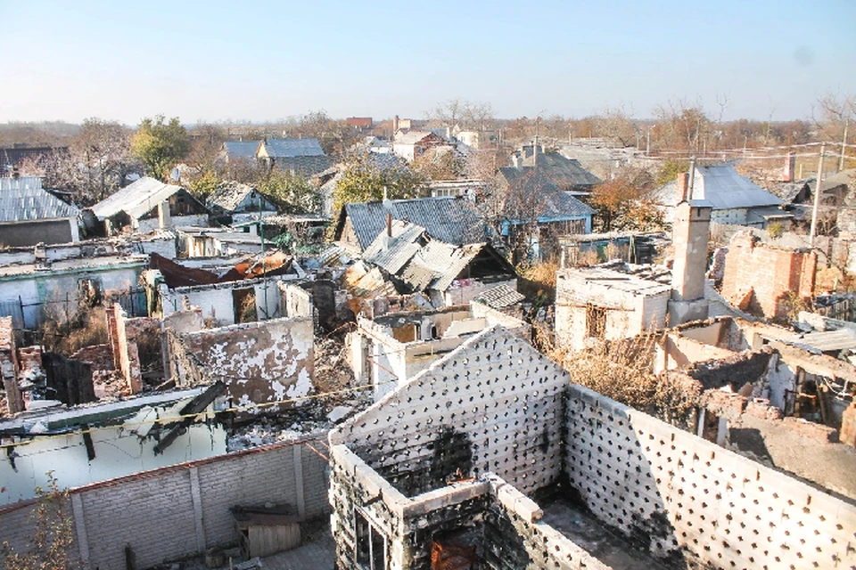 Масштаб разрушений, нанесенных Донбассу за год войны, просто катастрофический