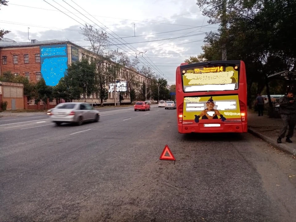 В Хабаровске пострадал пассажирка автобуса по вине водителя
