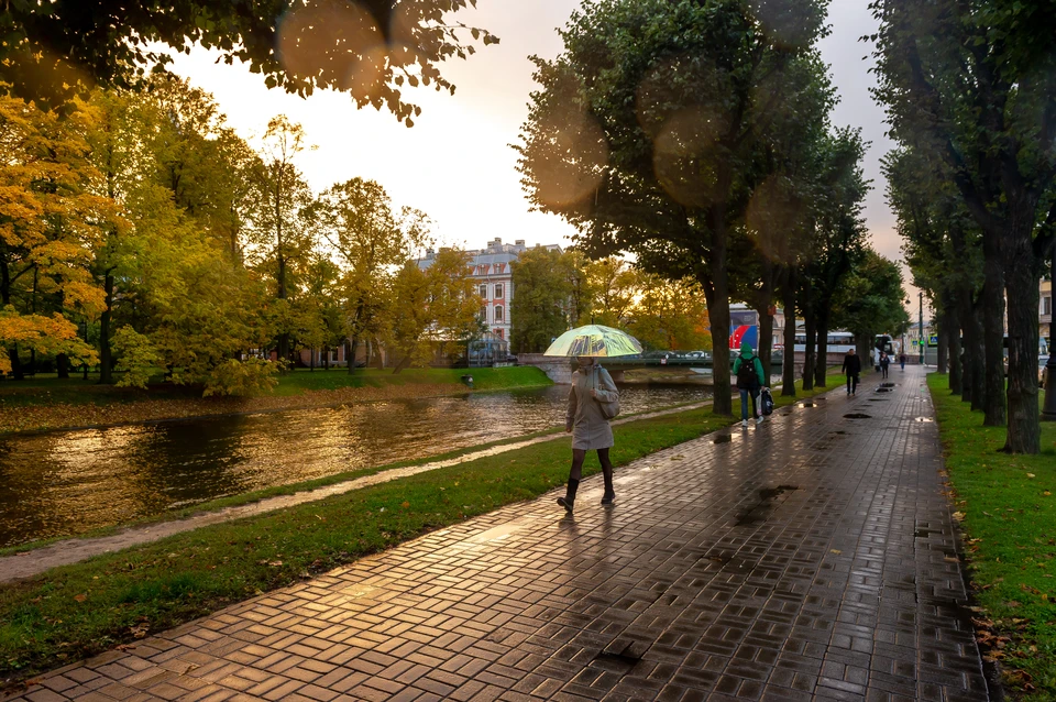 К выходным в Петербурге потеплеет, но дожди никуда не уйдут.
