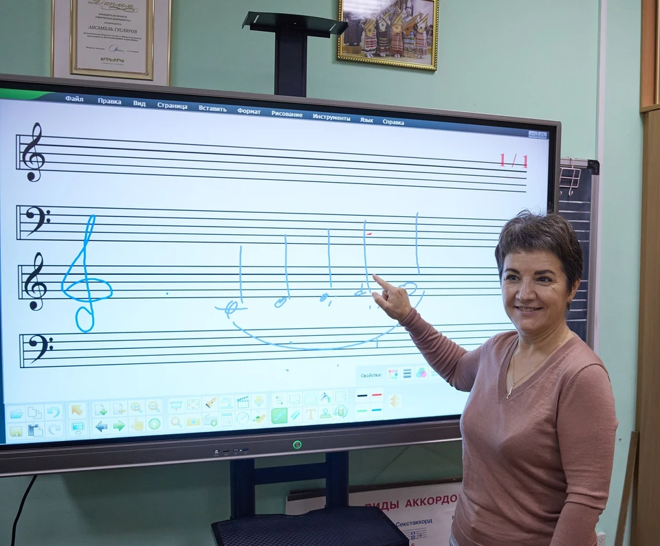 В "Этносе" активно используется мультимедийное оборудование для обучения музыкантов