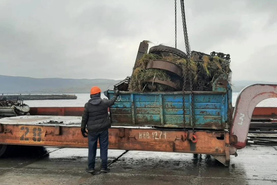 Так вывозили металлолом из Тикси. Фото: Министерство по развитию Арктики и делам народов Севера Республики Саха (Якутия).