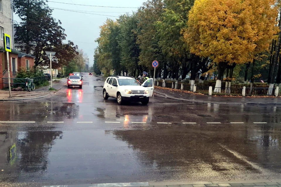 В Бологом кроссовер наехал на велосипедистку. Фото: УГИБДД по Тверской области.