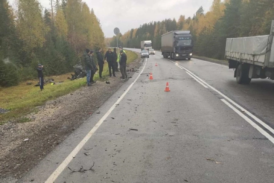 Авария произошла на трассе «Кострома-Шарья-Киров-Пермь». Фото: vk.com/gibdd43