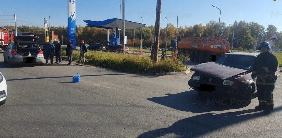 Фото с места аварии.