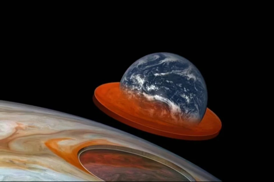 В Большом красном пятне Юпитера легко бы уместилась наша планета.