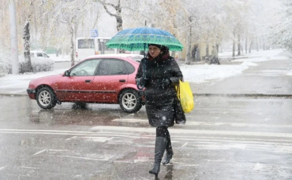 В некоторых районах возможен мокрый снег и дождь.