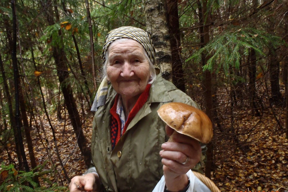 Это снимок десятилетней давности... Тогда, в 90 лет Александра Ивановна еще ходила за грибами. Фото: предоставлено ПТО