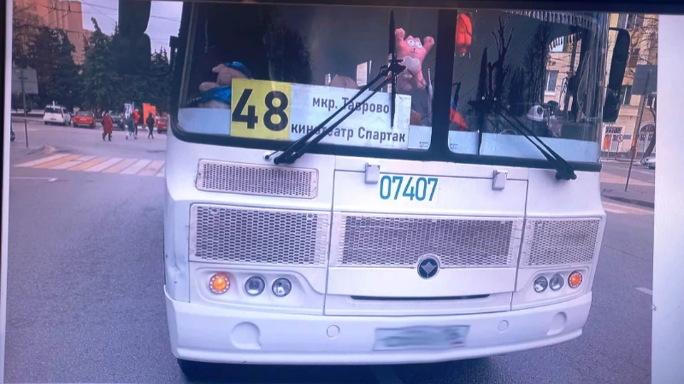 Маршрутка после аварии.