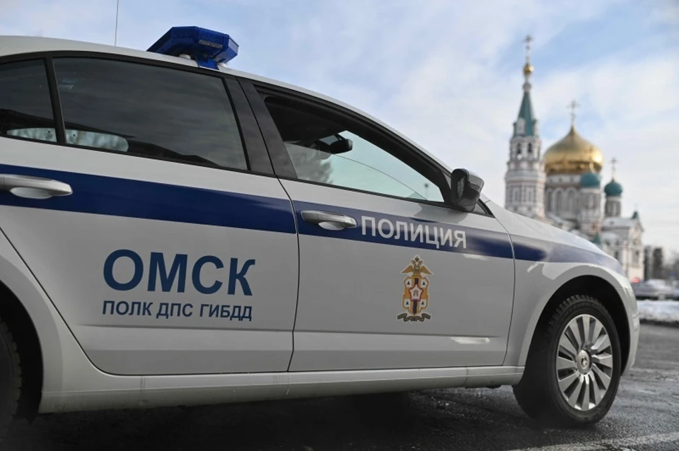 Полицейские задержали омича после побега с места аварии в центре Омска. Фото: пресс-служба Госавтоинспекции по Омской области