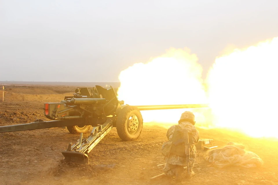По селу в ЛНР украинские военные стреляли из артиллерийских орудий калибра 122 мм. Фото: Пресс-центр штаба «ООС»
