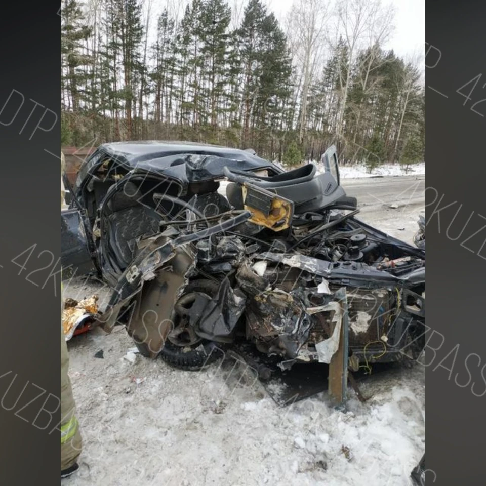 Фото: кадр ДТП | ЧП Кузбасс / «ВКонтакте»