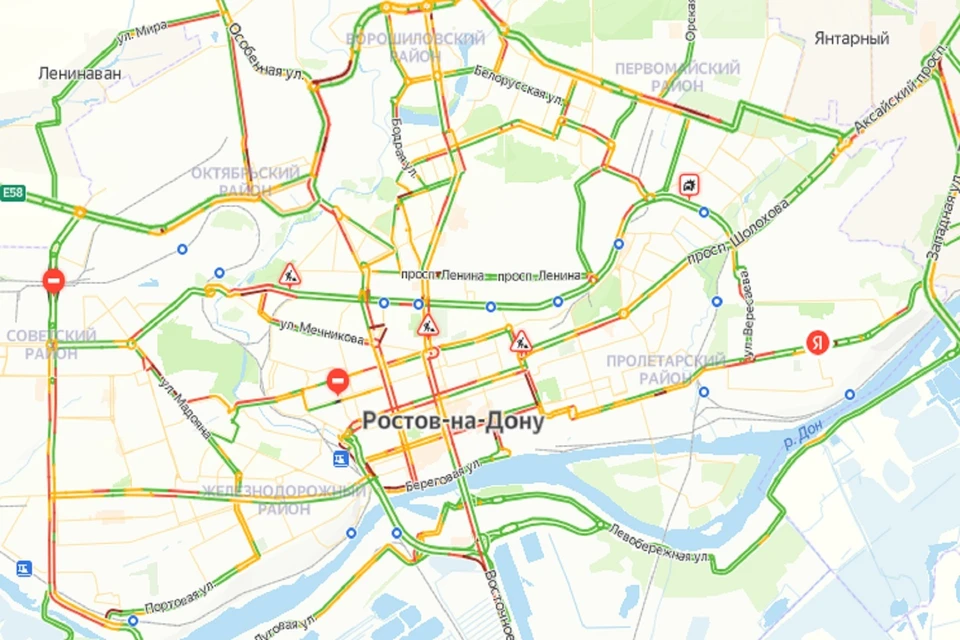 Вечерние пробки в Ростове