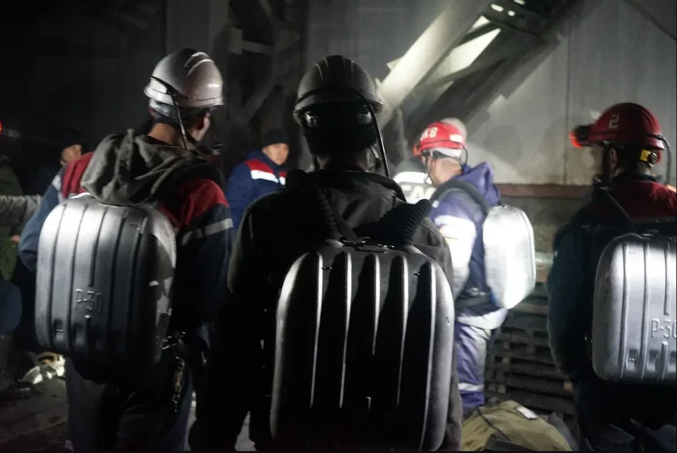 На шахте "Листвяжной" погибли 52 человека / Фото: пресс-служба ГУ МЧС России по Кузбассу
