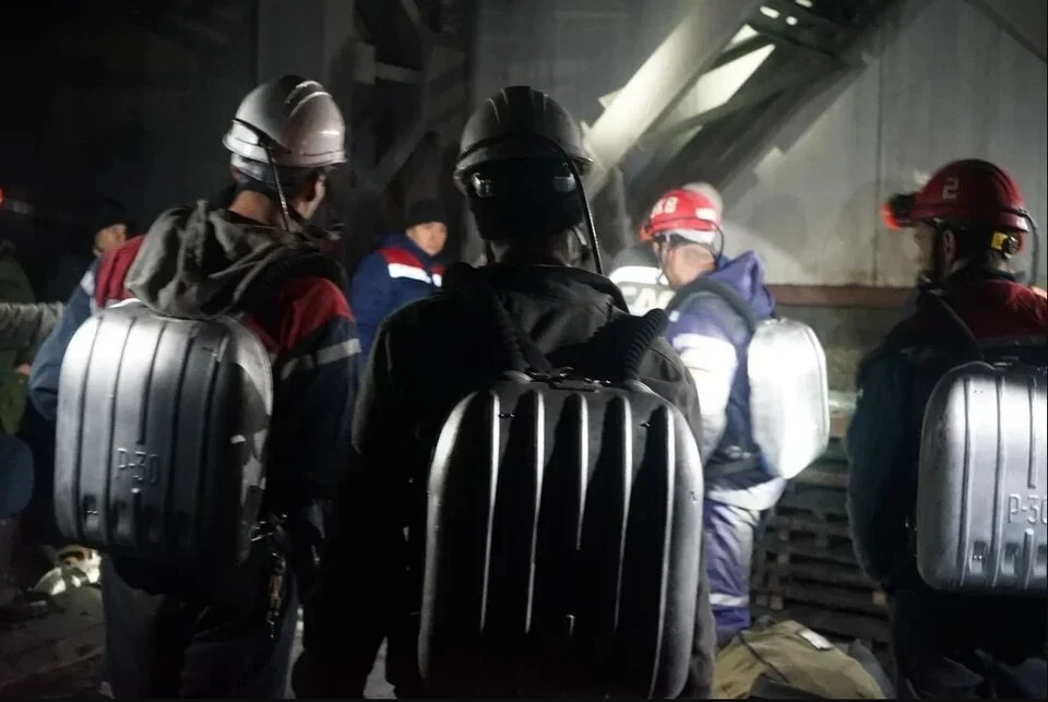 Количество пострадавших на шахте «Листвяжная» выросло до 96 человек. Фото: МЧС России по Кемеровской области