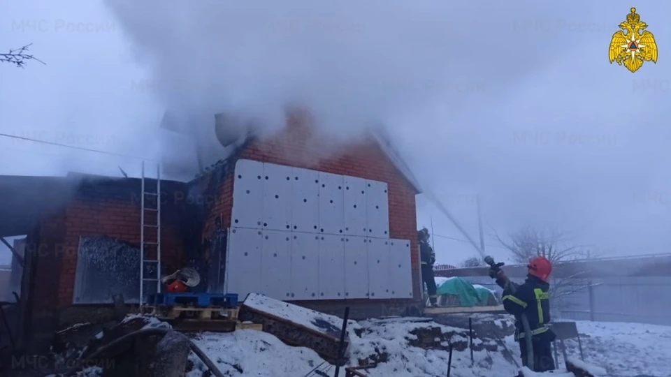 Пожар жилого дома.