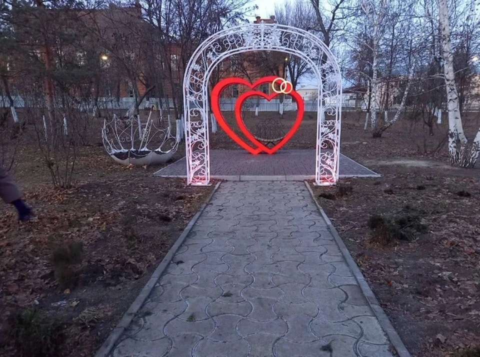 Аллея влюбленных в Аткарске