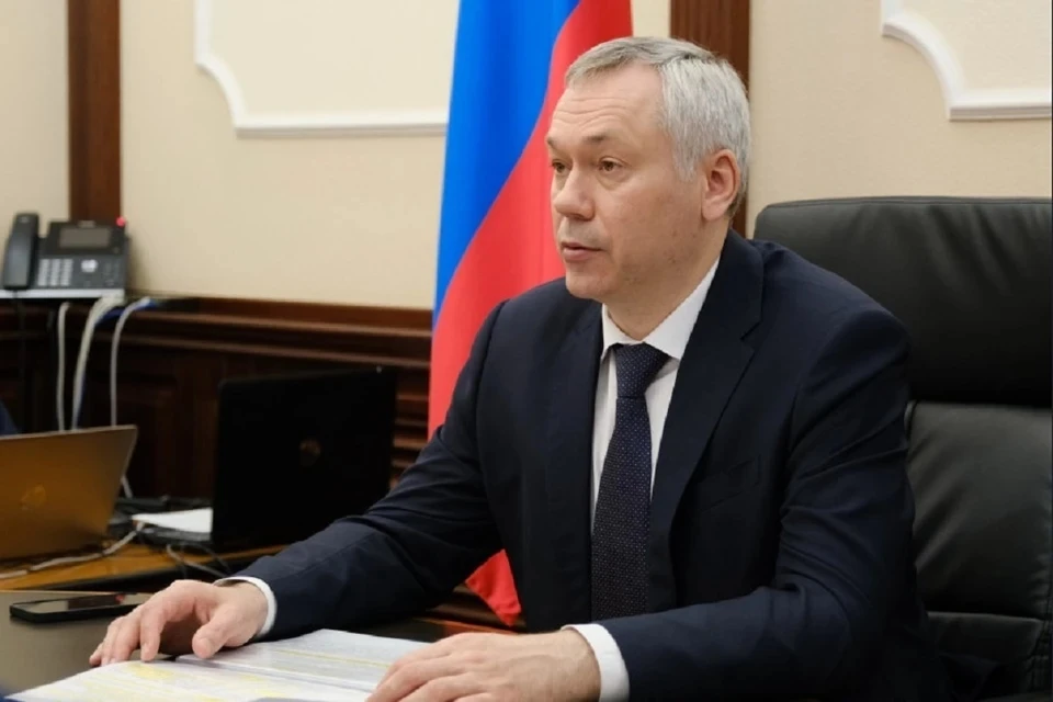 Андрей Травников прокомментировал инцидент на стройке ЛДС. Фото: Правительство НСО