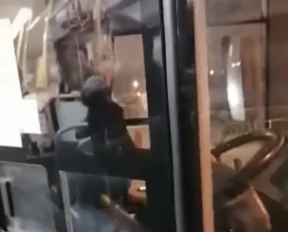 Водитель рейсового автобуса в Твери обматерил пассажира. Фото: скрин с видео: VK/«Осторожно Тверь! (ех – Позор Тверь)» /Денис Белов