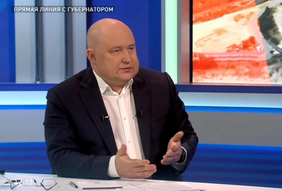 Михаил Развожаев в эфире телеканала СТВ