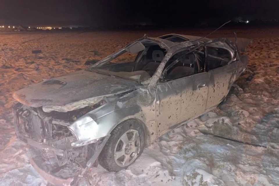 Автомобиль получил серьезные повреждения