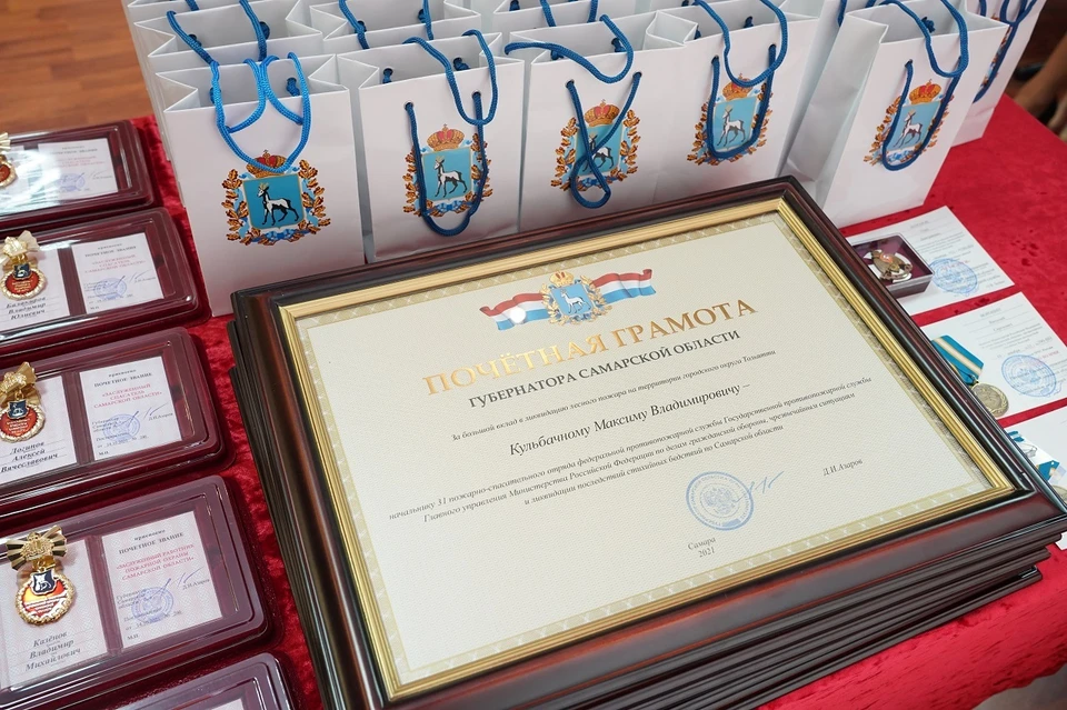 Самарские спасатели получили заслуженные награды