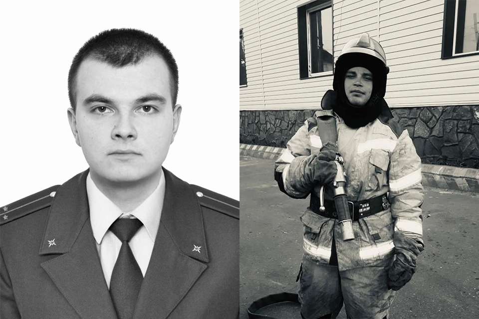 Погибшие Игорь Руснаков (слева) и Вадим Найденов. Фото: ГУ МЧС России по Иркутской области