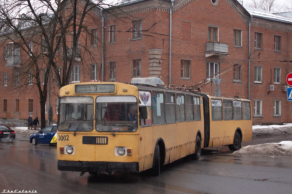В Рязани утилизируют легендарный троллейбус-гармошку, проработавшую почти 30 лет. Фото: Арсений ДЕНИСОВ.
