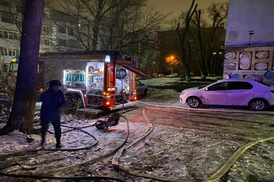 В Ростове два человека погибли в пожаре. Фото: ГУ МЧС по РО