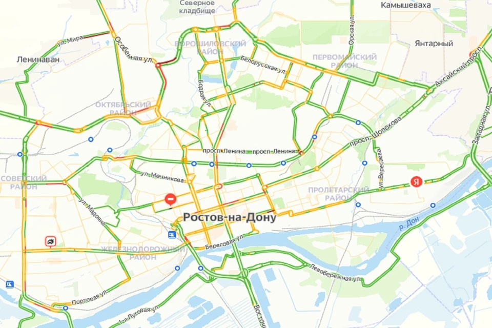 Вечерние пробки в Ростове