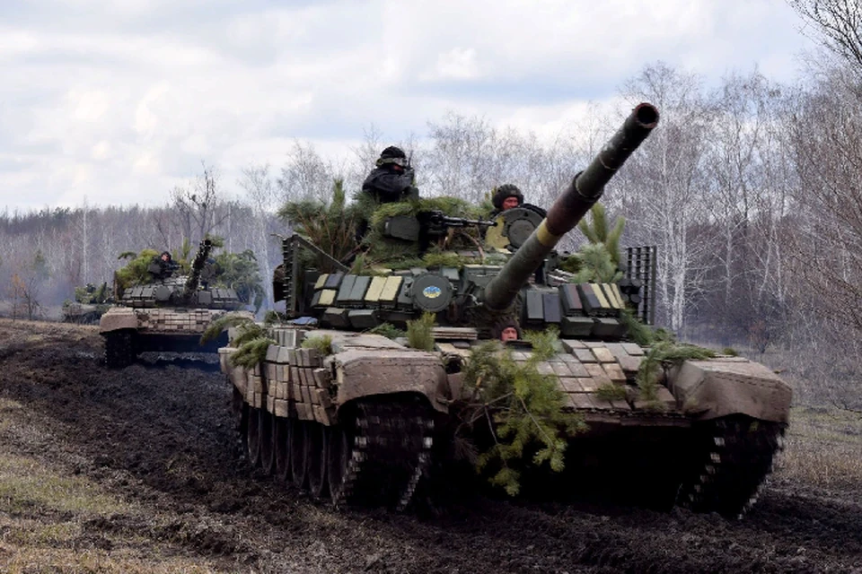 Подразделения украинской армии использовали танковые орудия. Фото: штаб «ООС»