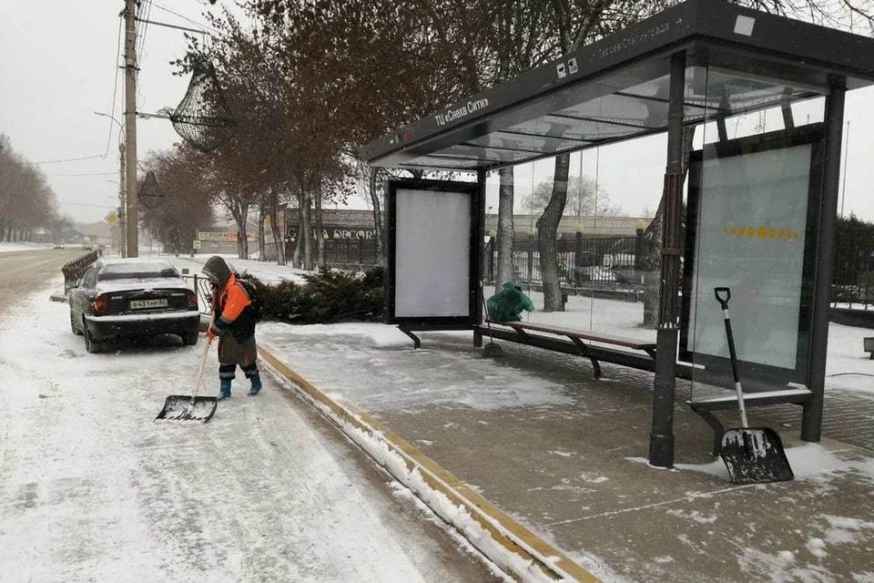 В городе несколько дней подряд не перестает идти снег. Фото: пресс-служба администрации Симферополя