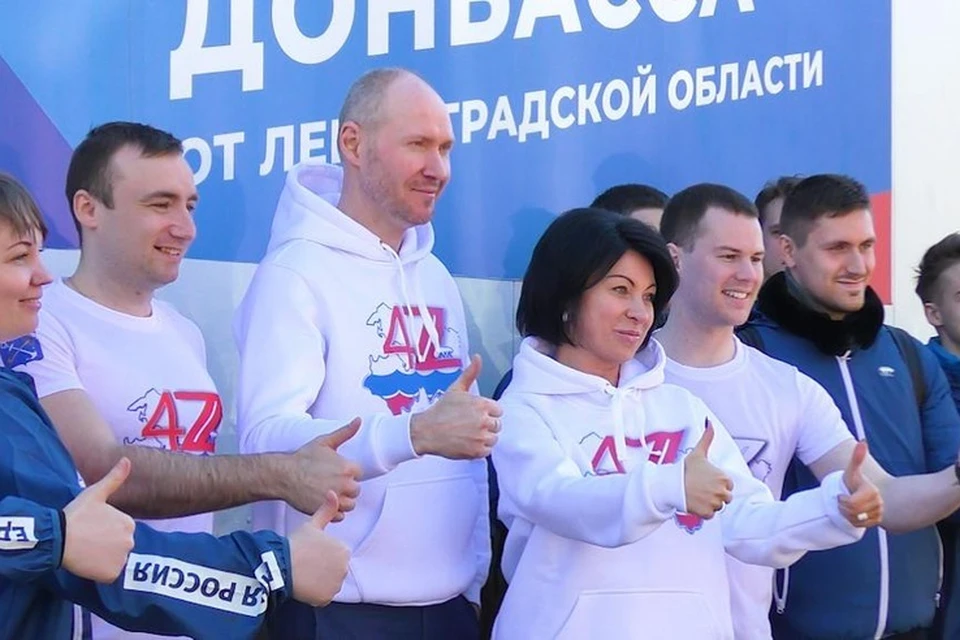 В знак солидарности нашим военным ленинградцы провели ребрендинг своего логотипа и в коде региона 47 изменили цифру 7 на букву Z. Фото: пресс-служба правительства Ленинградской области.
