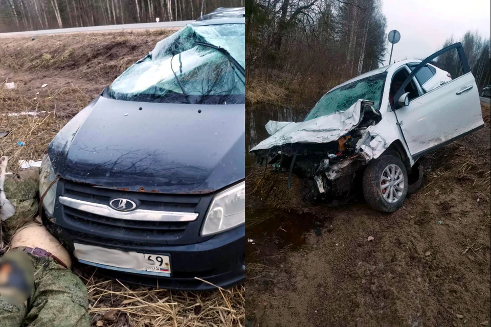 Фото с места ДТП в Конаковском районе предоставлено УГИБДД по Тверской области.