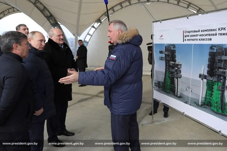 После визита на космодром «Восточный» 12 апреля Лукашенко и Путин решили строить его вместе. Фото: president.gov.by