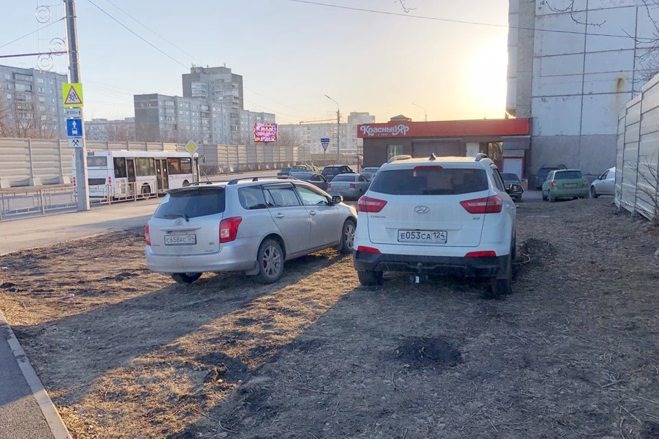 В Красноярске за парковку на газонах оштрафовали 115 человек. Фото: администрация Октябрьского района