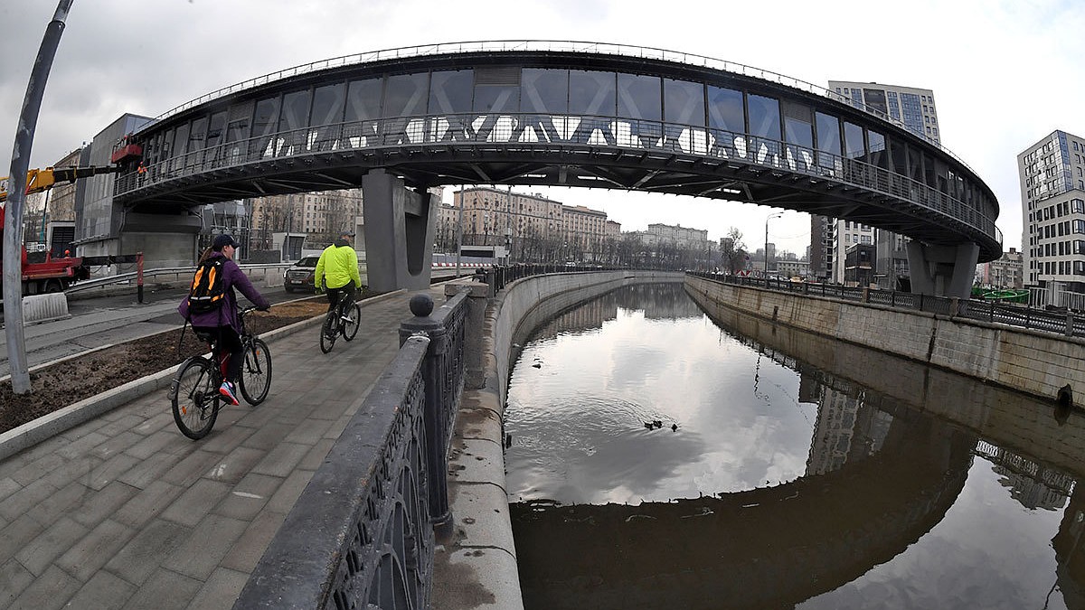 В Москве открыли для пешеходов новый мост через Яузу - KP.RU