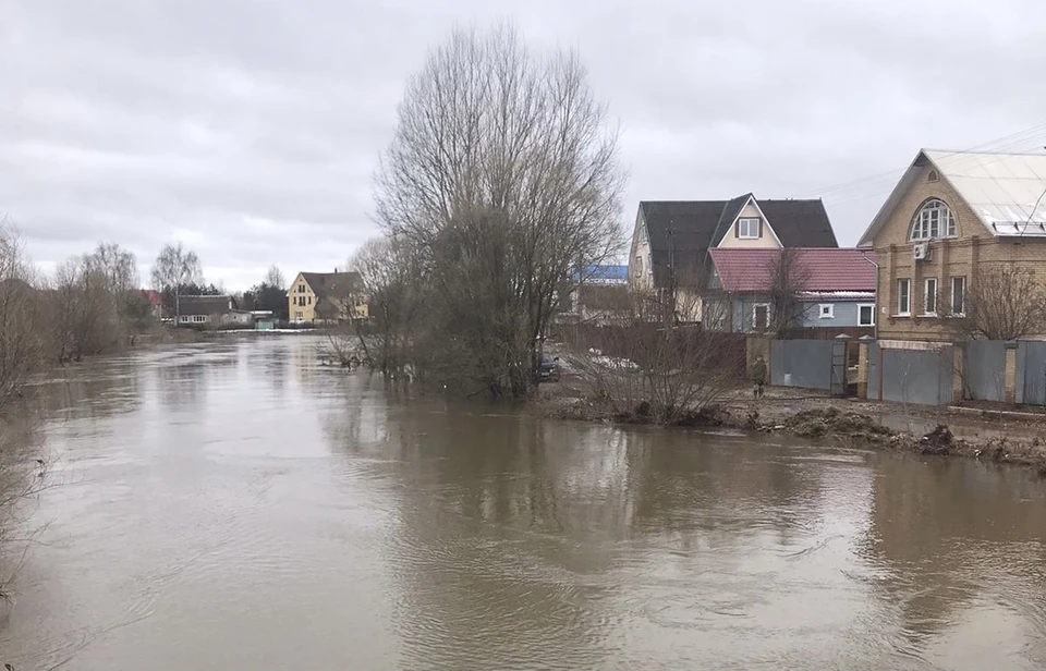 В Рославльском районе вода затопила ещё 6 участков. Фото: пресс-служба ГУ МЧС по Смоленской области.