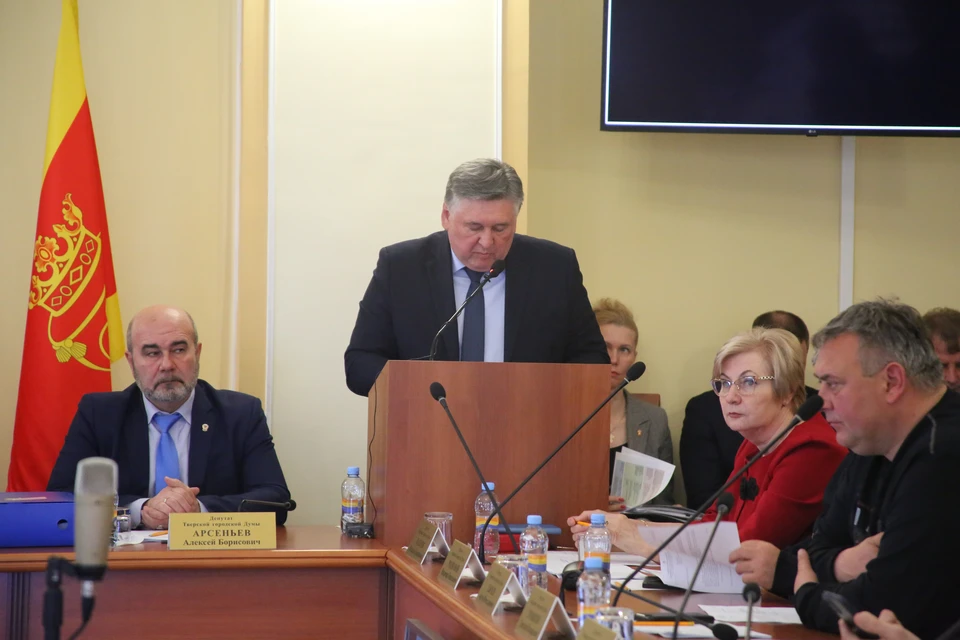 Глава Твери Алексей Огоньков отчитался о работе за прошлый год Фото: администрация Твери