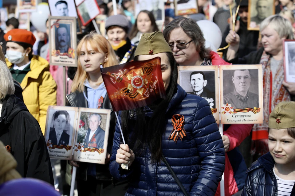 Больше 14 тысяч жителей Сургутского района участвовали в акции «Бессмертный полк» Фото: Администрация Сургутского района