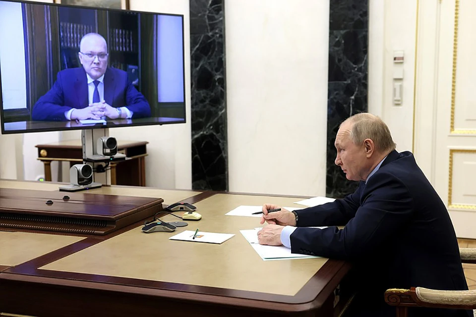 Владимир Путин назначил Александра Соколова новым врио губернатора Кироской области 10 мая. Фото: kremlin.ru