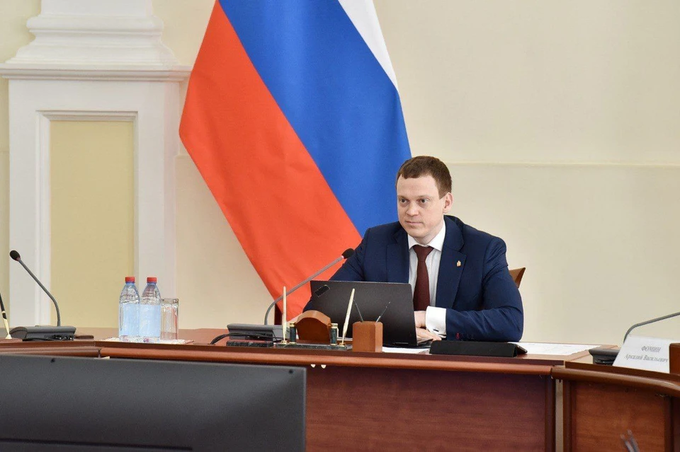 Врио губернатора Павел Малков на своем первом заседании правительства Рязанской области 13 мая.