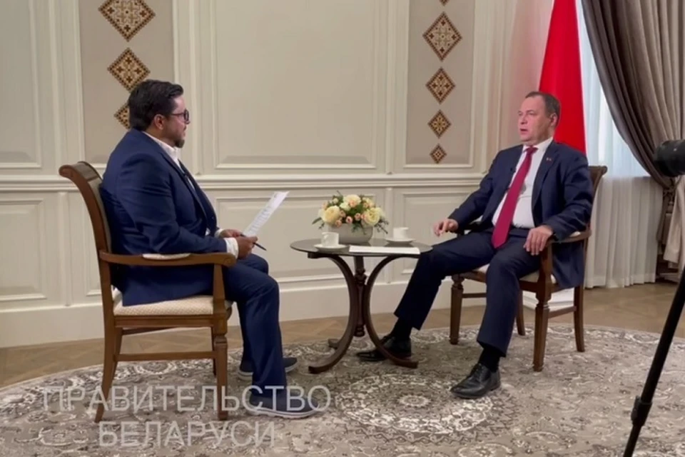 Головченко назвал схожие черты госсистемы Беларуси и ОАЭ. Фото: стоп-кадр | видео телеграм-канал "Правительство Беларуси"