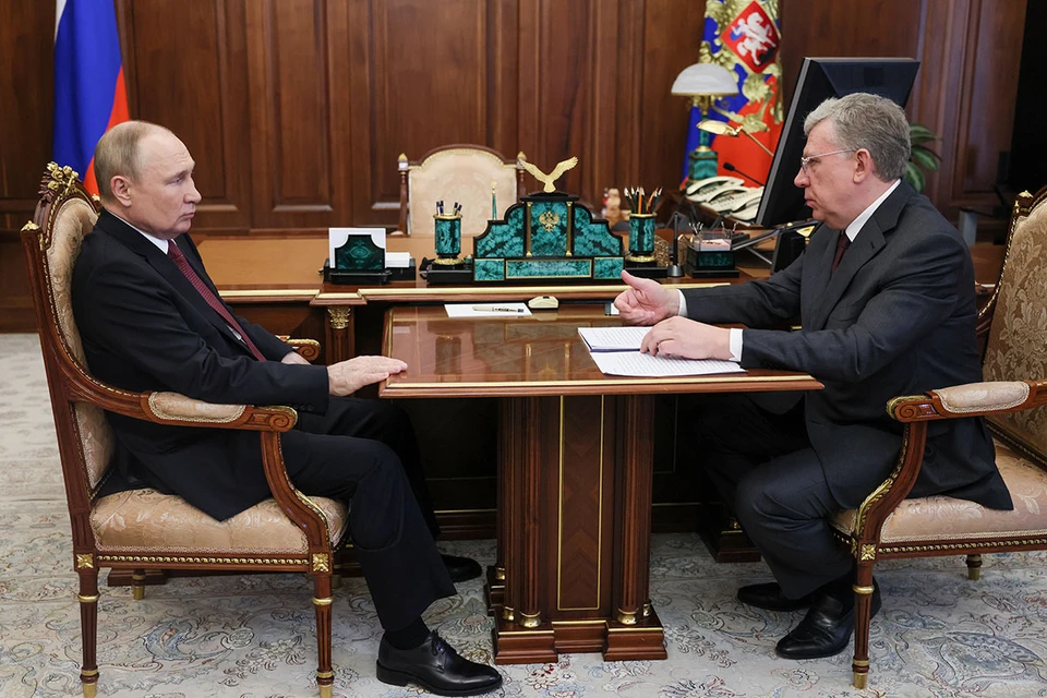 Глава Счетной палаты Алексей Кудрин рассказал президенту о работе своего ведомства за год. Фото: Михаил Метцель/ТАСС