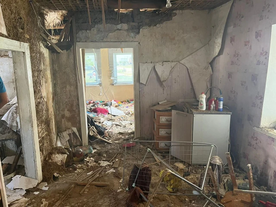 В таком состоянии остался дом после пожара