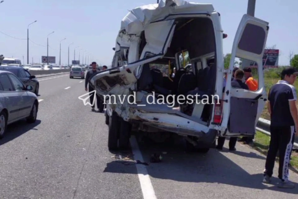 Причины аварии выясняет полиция. Фото: МВД Дагестана