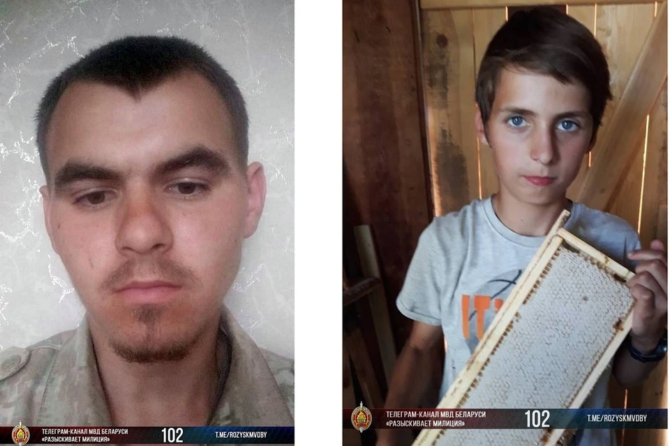 13-летний Алексей Лозюк (справа на фото) ушел из монастыря вместе с 23-летним Евгением Каменьковым. Фото: МВД