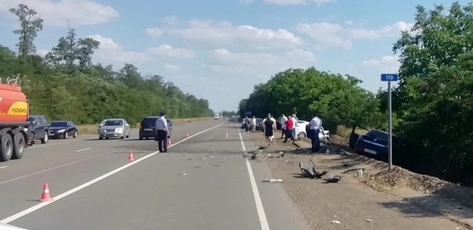 59-летний водитель Kia Rio скончался на месте ДТП Фото: пресс-служба УГИБДД ГУ МВД РФ по Краснодарскому краю