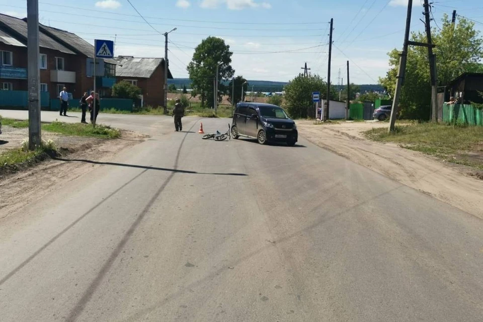 Девятилетняя школьница попала под колеса иномарки на велосипеде в Тулуне